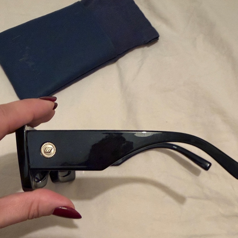 Lespecs Oh Damn Rectangular Black Sunglasses - image 4